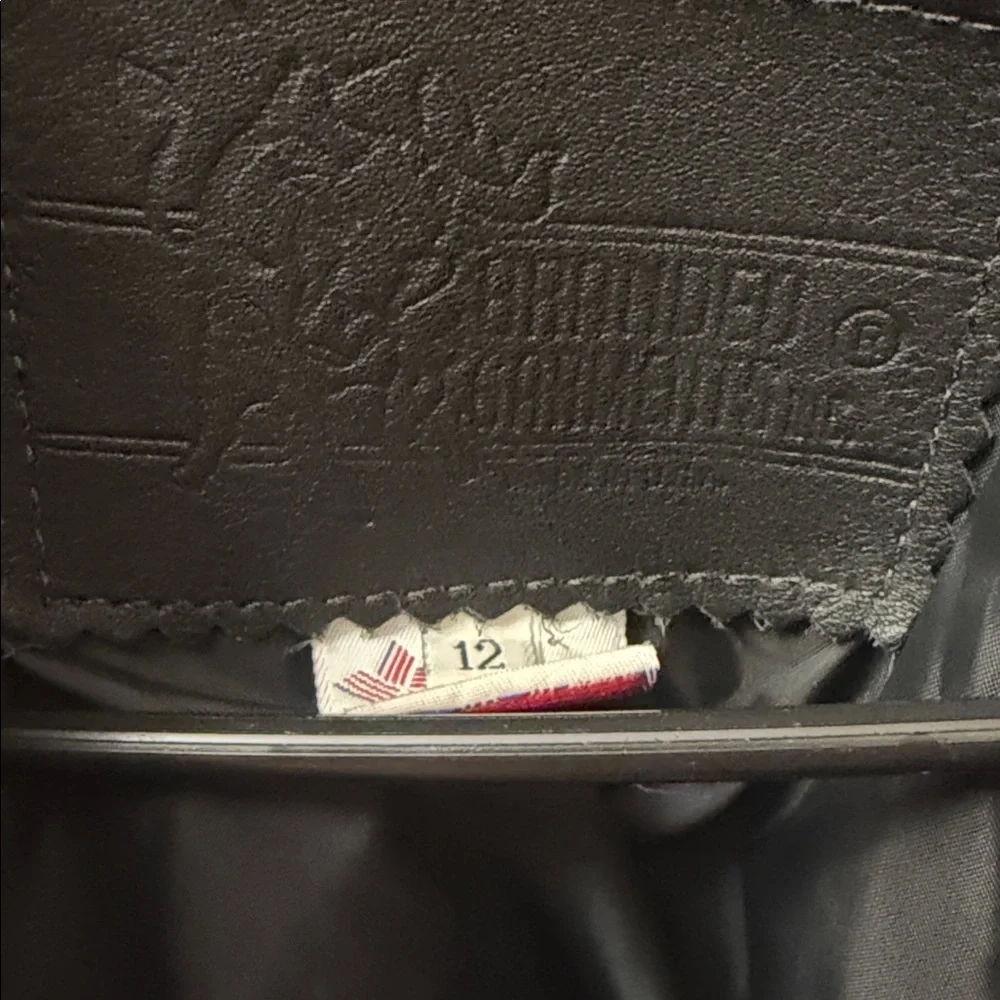 Brandy Melville Black Leather Jacket with Fringe - Picture 15 of 15